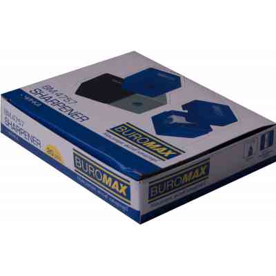 Точилка Buromax CUBE RUBBER TOUCH пластиковий корпус контейнер (BM.4757-1) Винница