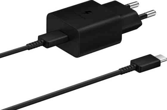 Мережевий зарядний пристрій Samsung 15W Power Adapter Type-C+Cable - Black (EP-T1510XBEGEU) (6972208) Київ