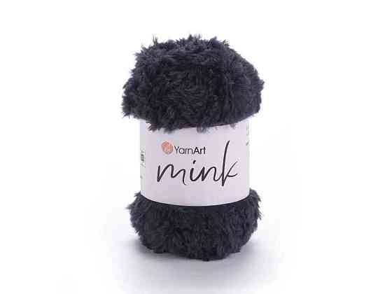 Пряжа Mink черный 100% полиамид 75м 50г арт.336 10шт/уп ТМ YARNART Киев