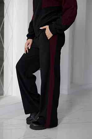 Спортивний флісовий костюм "Connect" | Норма та батал Чорний + максала, 54-56 Київ