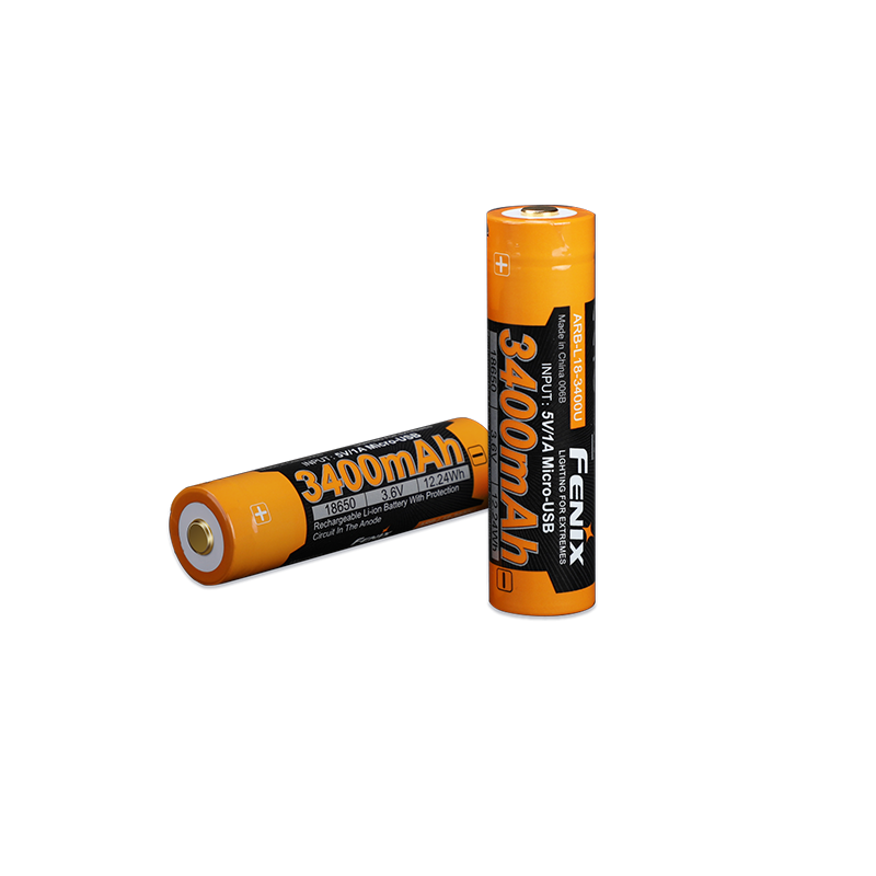 Акумулятор 18650 Fenix (3400 mAh) micro usb заряджання Рівне - фото 3