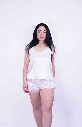 Пижама женская атласная Белый XS Харьков