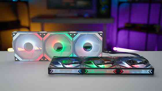 Корпусні вентилятори 2E GAMING Air Cool Magic Mirror ACF120MB-ARGB, 3x120мм, 2000rpm, 4pin PWM +5VARGB, 20.5dBa, чорний Киев