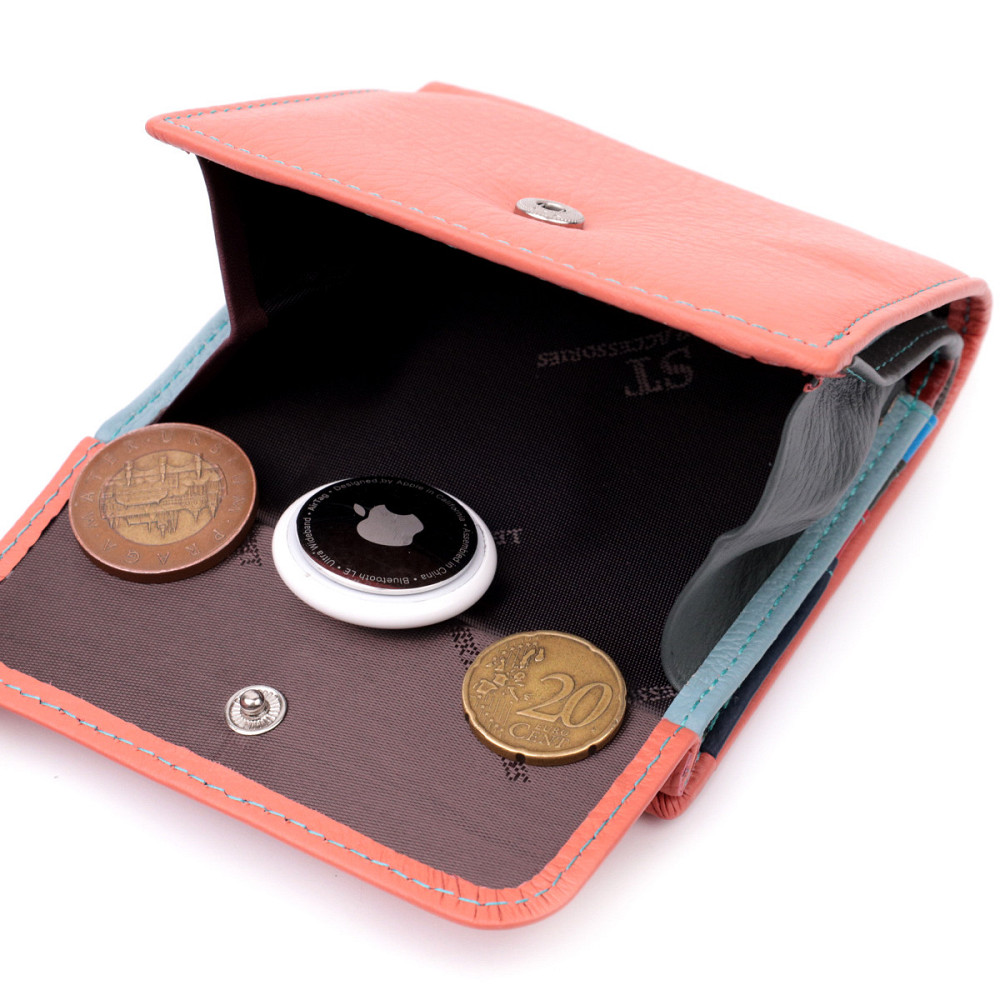 Яркий женский кошелек среднего размера из натуральной кожи Оранжевый (ST Leather) Киев - изображение 1