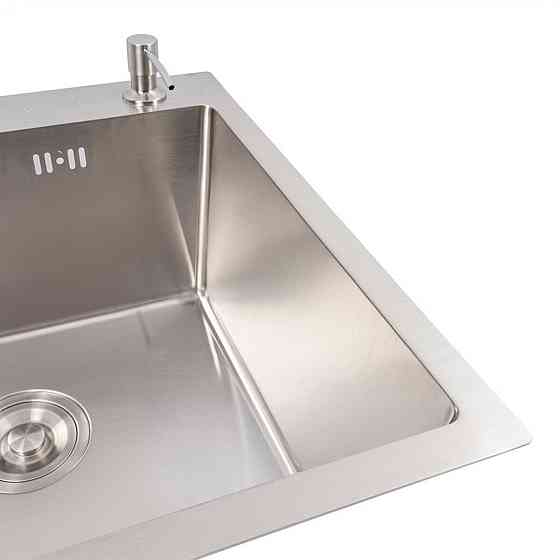 VALESO Кухонна мийка 50*50 нержавійка Valeso Handmade (сифон круглий, 2,0/0,5) Киев