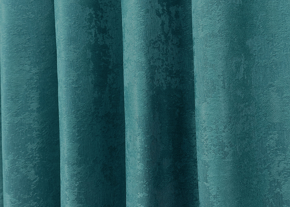 Комплект готових штор VR-Textil Жакард Sultan № 1562ш Темно-бірюзовий 100х285 см 2 шт (31-709) Київ - фото 7