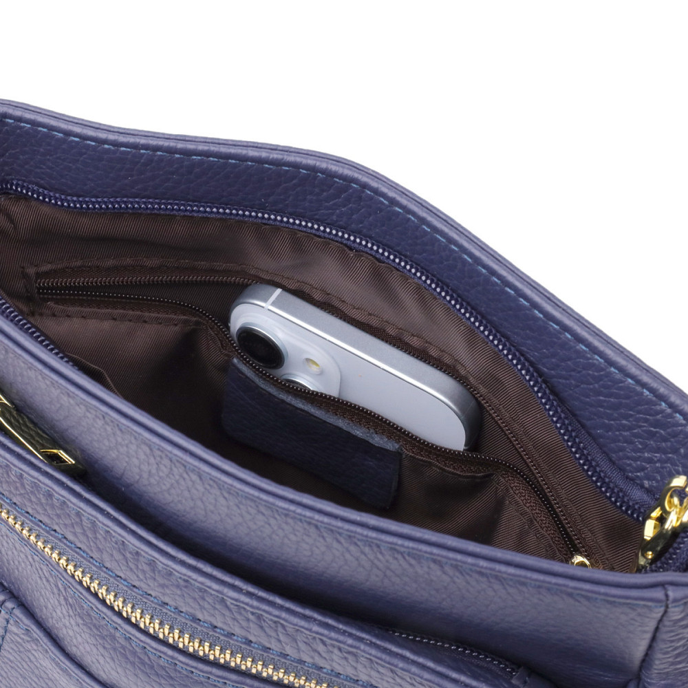 Вертикальная женская сумка из натуральной кожи sale_15121 Vintage Синий Киев - изображение 3