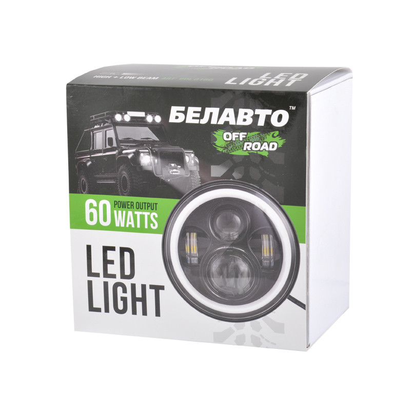Автолампа светодиодная Belauto 10-60V, 60W 4*5W ETI+DRL Львов - изображение 4