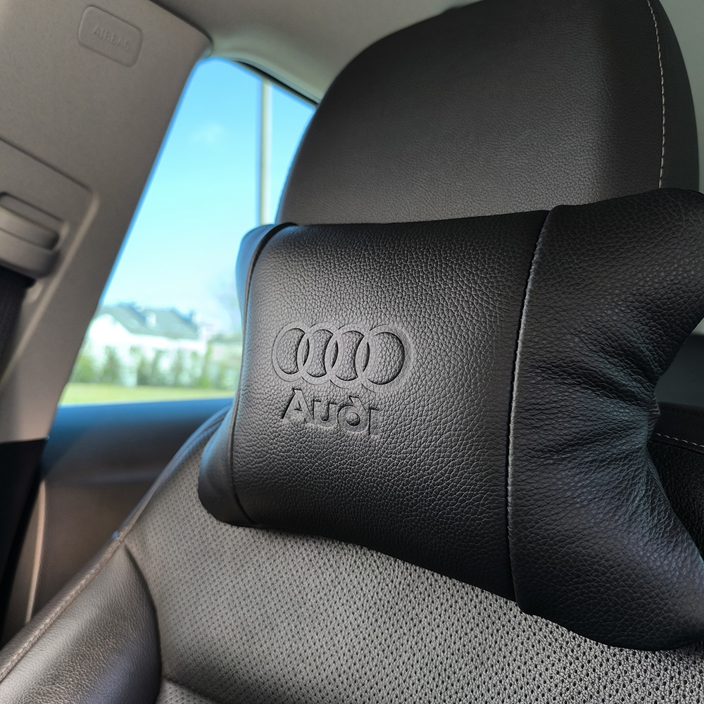 Автомобільна подушка для шиї Audi, Подарунок водію, Подушка підголовник з логотипом NZ-69 Львів - фото 20