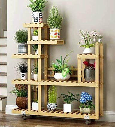 Підставка для квітів "Блуа" на коліщатках ваніль Миколаїв - фото 1