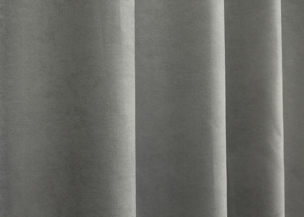 Комплект штор из ткани микровелюр Petek цвет светло-серый 1477ш Киев - изображение 7