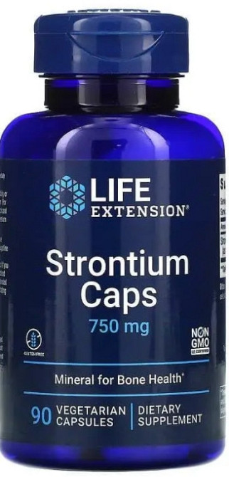 Стронций Life Extension Strontium 750 мг 90 кап Киев - изображение 1