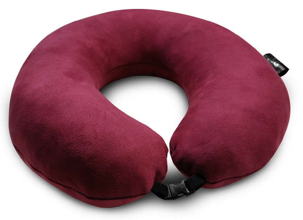 Подушка дорожная бордовій Киев - изображение 1