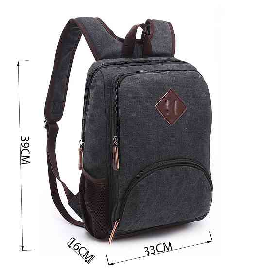 Рюкзак текстильний Vintage 20074 Чорний Київ