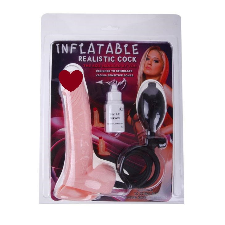 Фалоімітатор надувний на присосці INFLA Sex Aura Київ - фото 1