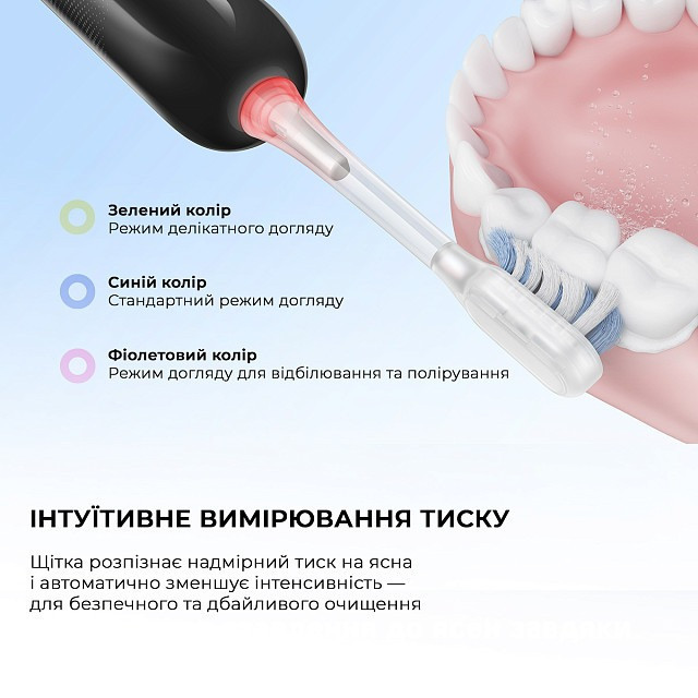 Зубна електрощітка Mova Fresh Black (ATB13A-BK) ( Black ) Харьков - изображение 17