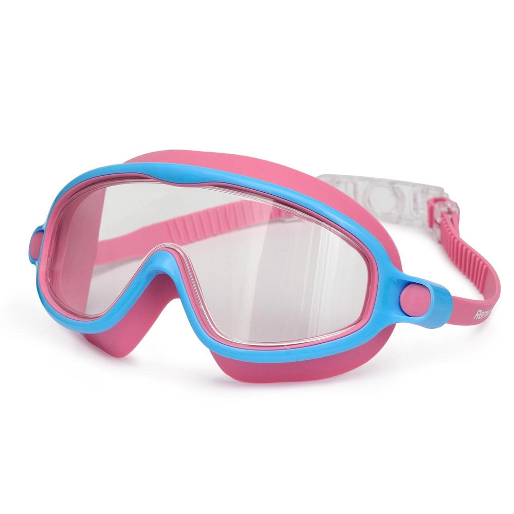 Дитяча маска для плавання Renvo Garsen JR Anti-fog Фуксія Блакитний OSFM (1SM110-0504) Киев - изображение 1