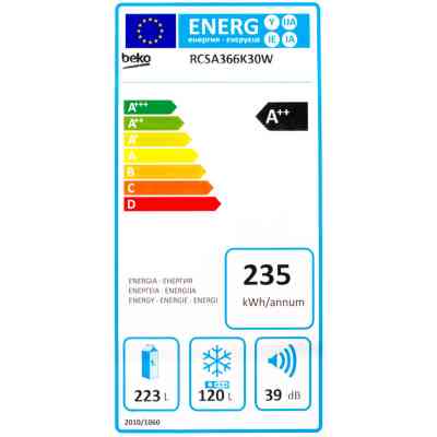 Холодильник Beko RCSA366K30W Винница