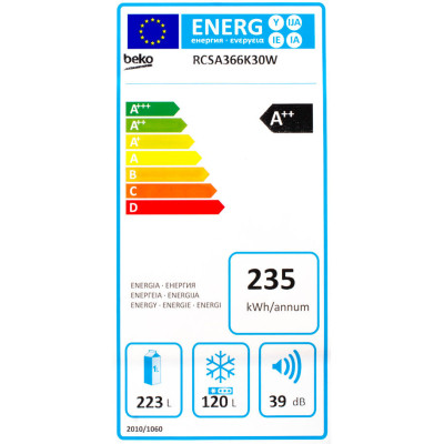 Холодильник Beko RCSA366K30W Вінниця - фото 4
