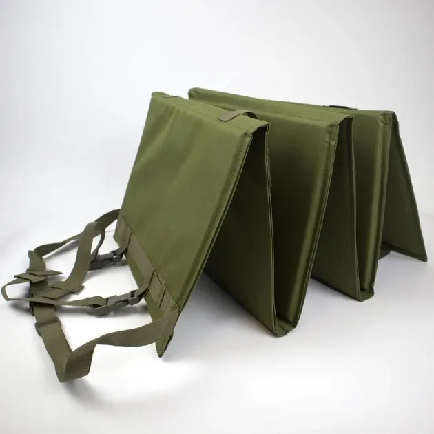 Сидушка каримат коврик тактический с креплением на пояс  раскладной 6 секций Олива Одесса - изображение 8