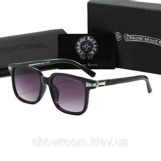 Чоловічі брендові сонцезахисні окуляри Chrome Hearts 8233 Київ