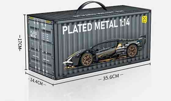 Конструктор машинка  Technic Lamborghini Super car 1280 деталей вмаштабі 1:14 Ламборджині чорна Київ