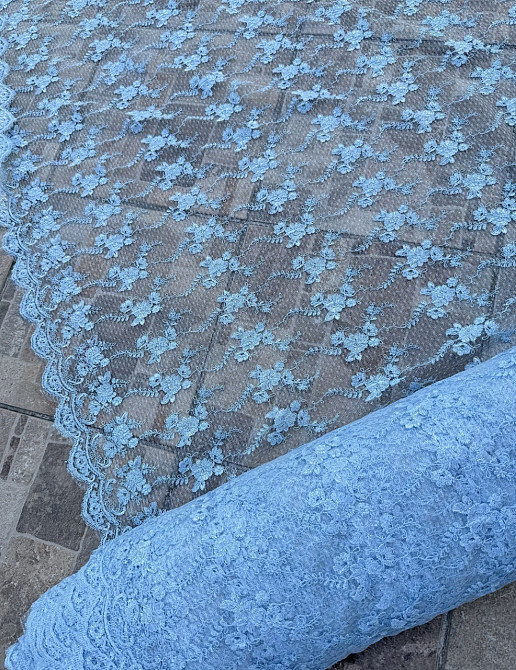 Тканина/опт/тюль блакитна — від 3 м. 110грн/м Київ - фото 6