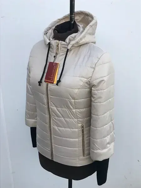 Жіноча стильна демісезонна куртка з трикотажними манжетами.  Куртка весенняя 42-58р. Київ - фото 3