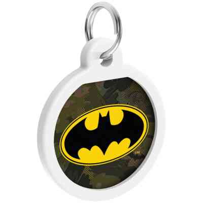 Адресник для тварин WAUDOG Smart ID з QR паспортом "Бетмен зелений", коло 25 мм (0625-1002ru-eng) Вінниця