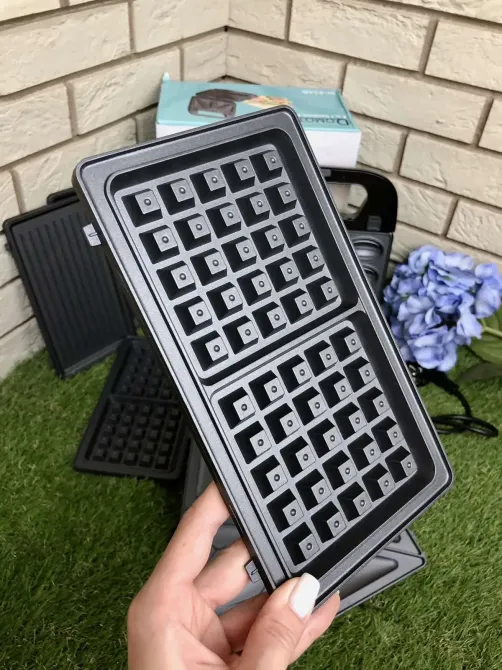 Вафельница-сендвичница 4в1 Domotec SI-234B 1200w Коломия - фото 6