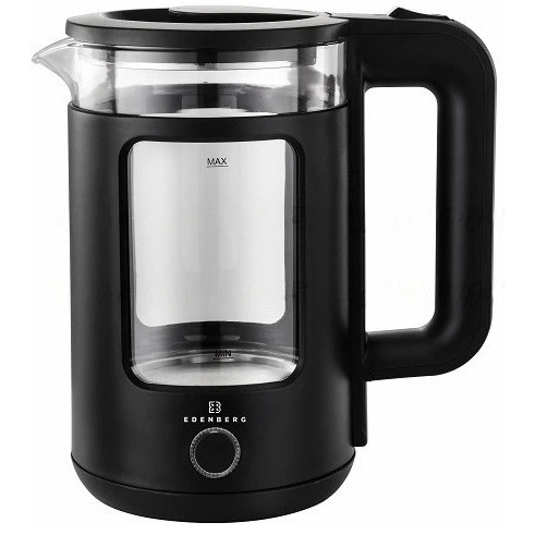 Мощный чайник электрический denberg, Электрочайник стеклянный с подсветкой качественный FH-15 Львов - изображение 1