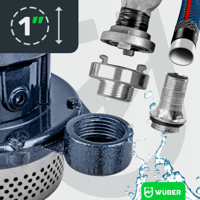 Дренажний насос для брудної та чистої води 400Вт 5100л/год Wuber (Польща) Київ - фото 6