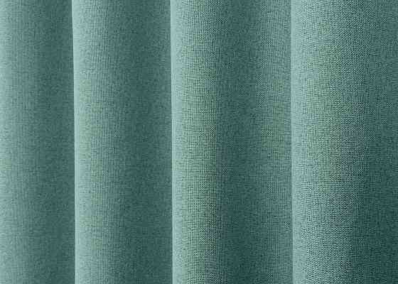 Премиум шторная ткань blackout 100%, двусторонняя, коллекция «ASHEN NIGHT» цвет бирюзовый 1849ш Киев