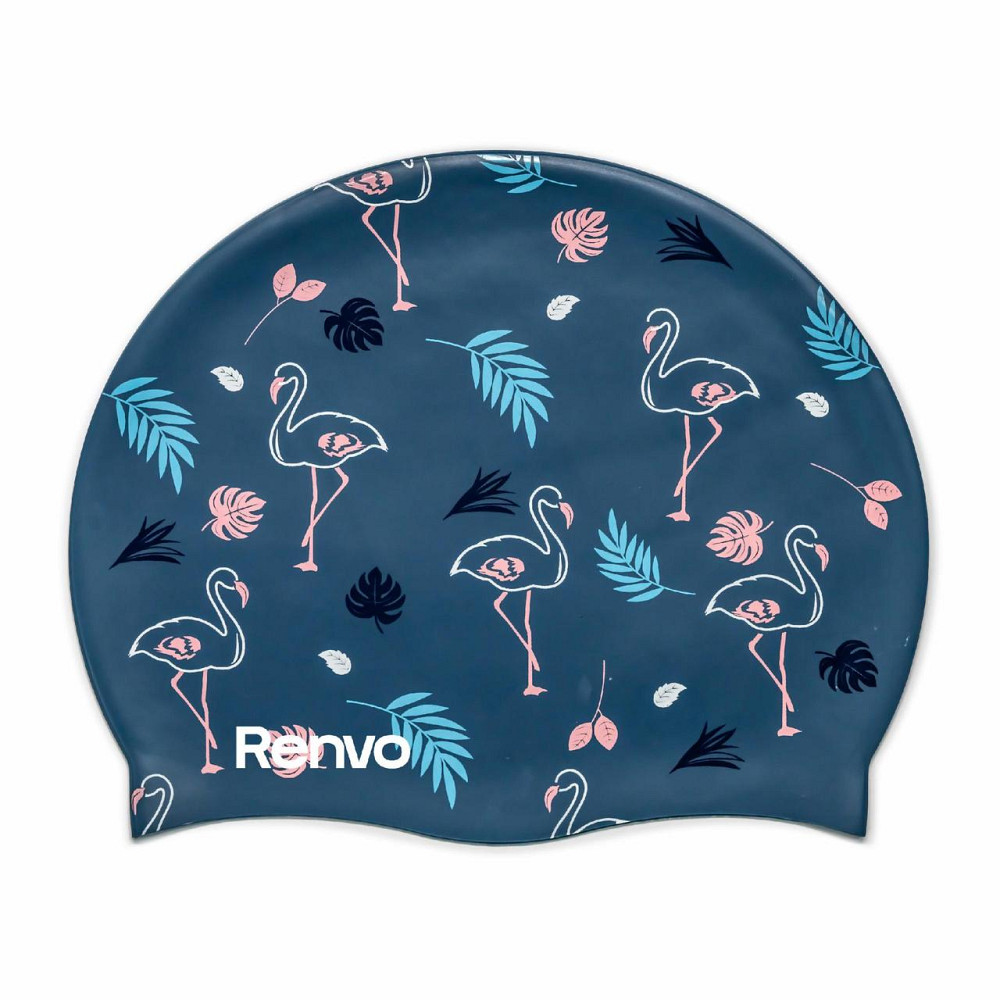 Доросла шапочка для плавання Renvo Kerio Flamingo Синій Уні OSFM (2SC150-0410) Киев - изображение 1