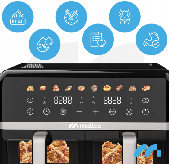 Мультипечь (аэрофритюрница) Maltec AirFryer 2800Вт (Польша) Киев