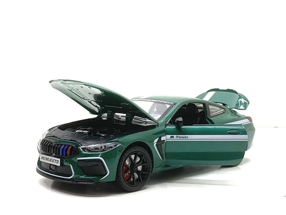 Машина Автосвіт BMW M8 інерційна відчиняються двері капот багажник 20 см Зелена (AP-2056) Чернігів - фото 3