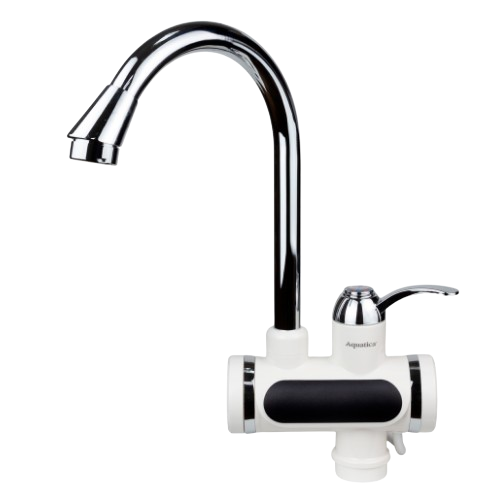 Кран-водонагрівач проточний JZ 0,4-5бар 3,0кВт для кухні гусак вухо на гайці Aquatica Житомир - фото 1