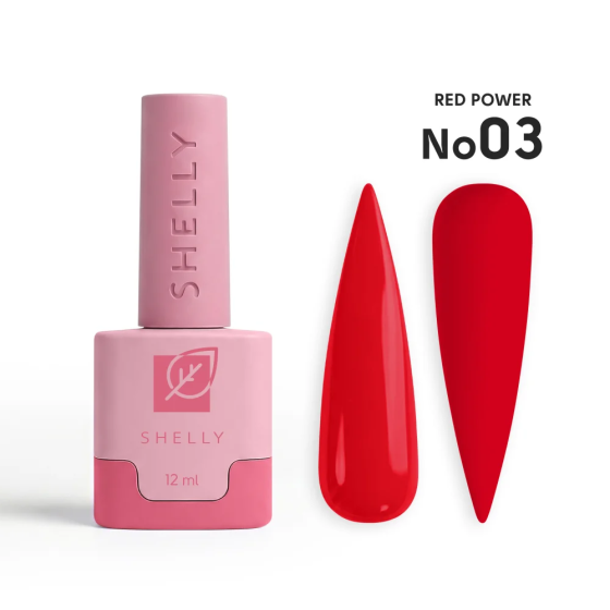 Гель-лак для ногтей 03 Red Power Shelly 12 мл Киев