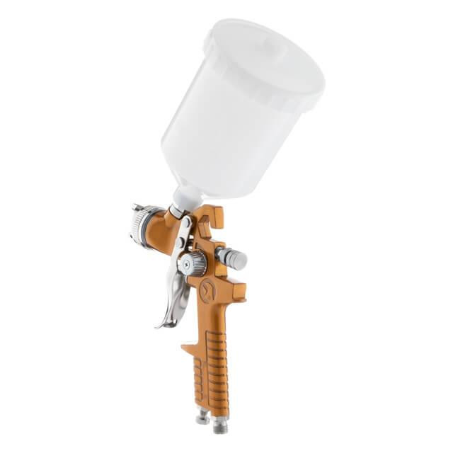 Фарбопульт пневматичний HVLP, форсунка: 1,5 мм, верхній пластиковий бачок: 600 мл, 3 бар INTERTOOL PT-0110 Київ - фото 10