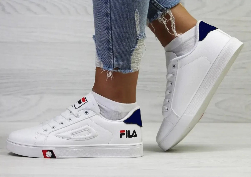 Женские Кроссовки FILA Белые Кеды Фила Кожаные (размеры: 36,37,38,39,40,41,42,43) Видео Обзор Днепр - изображение 3