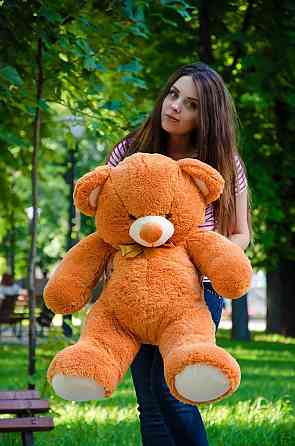 Мягкая игрушка Подарок плюшевый мишка, Плюшевый медведь Томми 100 см Карамельный Тернополь