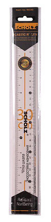 Лінійка "Scholz" 30см пласт. прозора 9030, шт Київ - фото 1