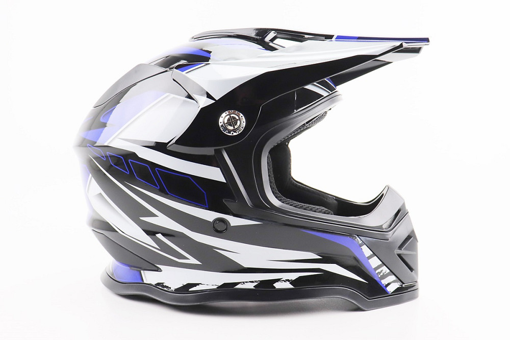 Шолом кросовий/ендуро/АТV BLD-819-7 L (59-60см), ЧОРНО-СИНІЙ Киев - изображение 3