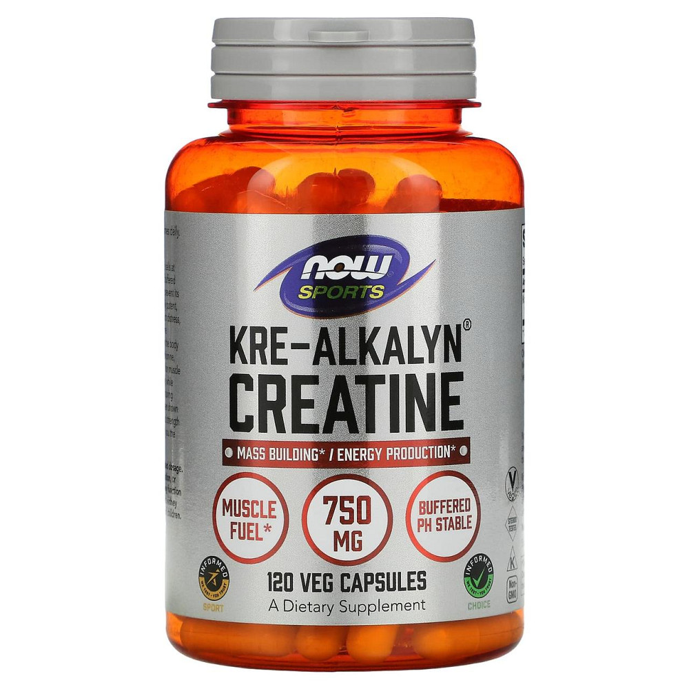 Креалкалін креатин Now Foods Sports Kre-Alkalyn Creatine 120 вег капс Київ - фото 1