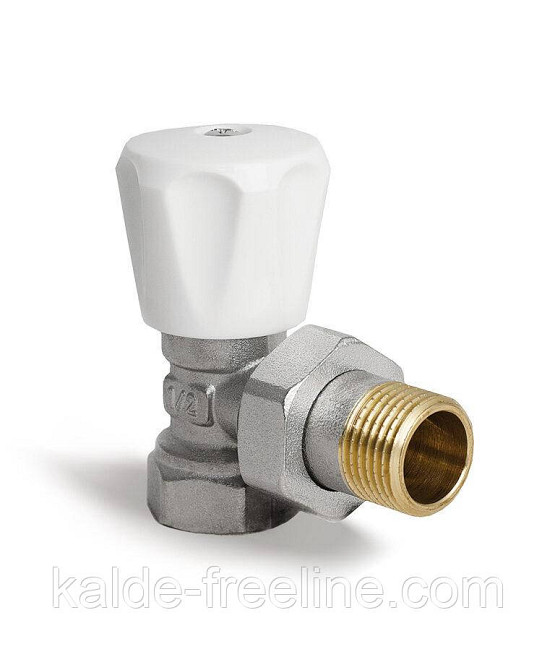 Кран радіаторний (вентильний) KOER KR.901 кутовий 3/4" з американкою Харків - фото 1