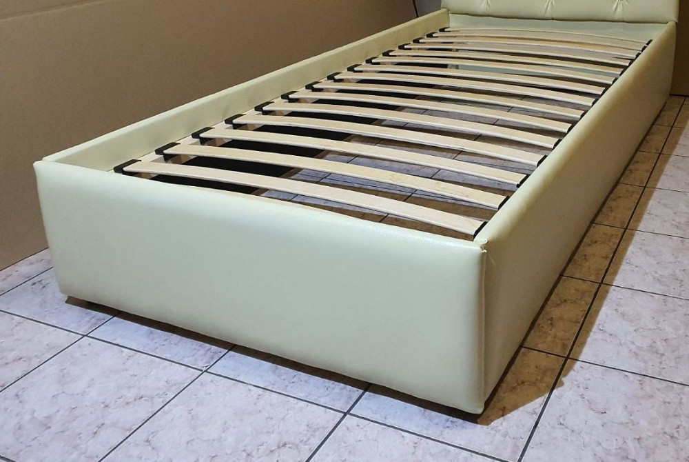 Кровать BacardiDesign без подъемного механизма 90x190 бежевый Киев - изображение 4