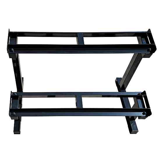 Стійка для гантелей 1.2 м Чорний Стійки для гантелей, грифів та дисків розбірна Київ