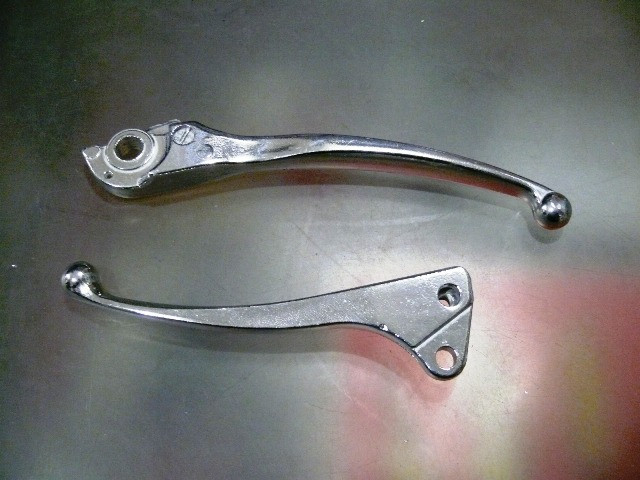 Важелі керма скутер Хонда Діо ZX AF35 (голі) (диск/барабан) (хром) Мукачево - фото 1