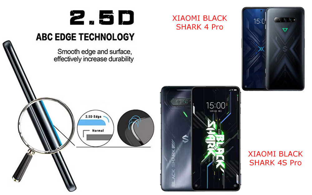 Захисне скло ArmorGlass для XIAOMI BLACK SHARK 4 Pro, 4S Pro – стійке до подряпин та ударів Київ - фото 2