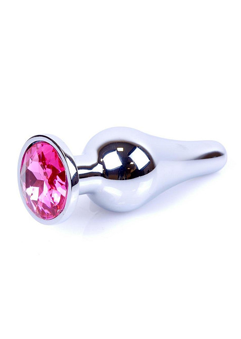 Анальна пробка - Jewellery Silver Long Plug Pink Sex Aura Київ - фото 8